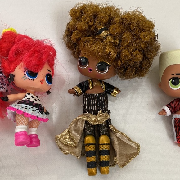 Lot of 5 Dolls:Radical QT Ultra Rare LOL Surprise REMIX Hair Flip,Queen Bee Doll - Picture 15 of 16